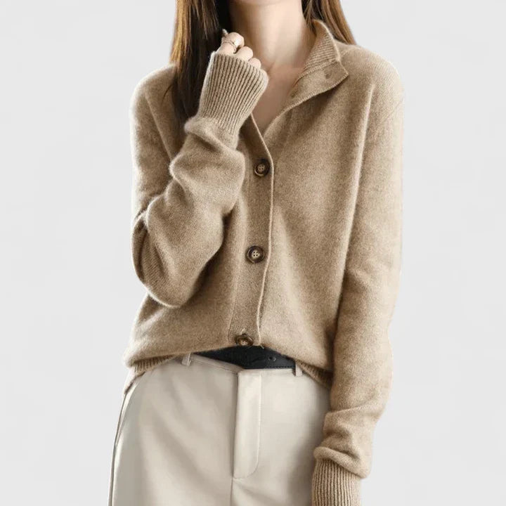 Women's Cardigan Sweater | Cardigan Sweaters with Buttons - Taupe