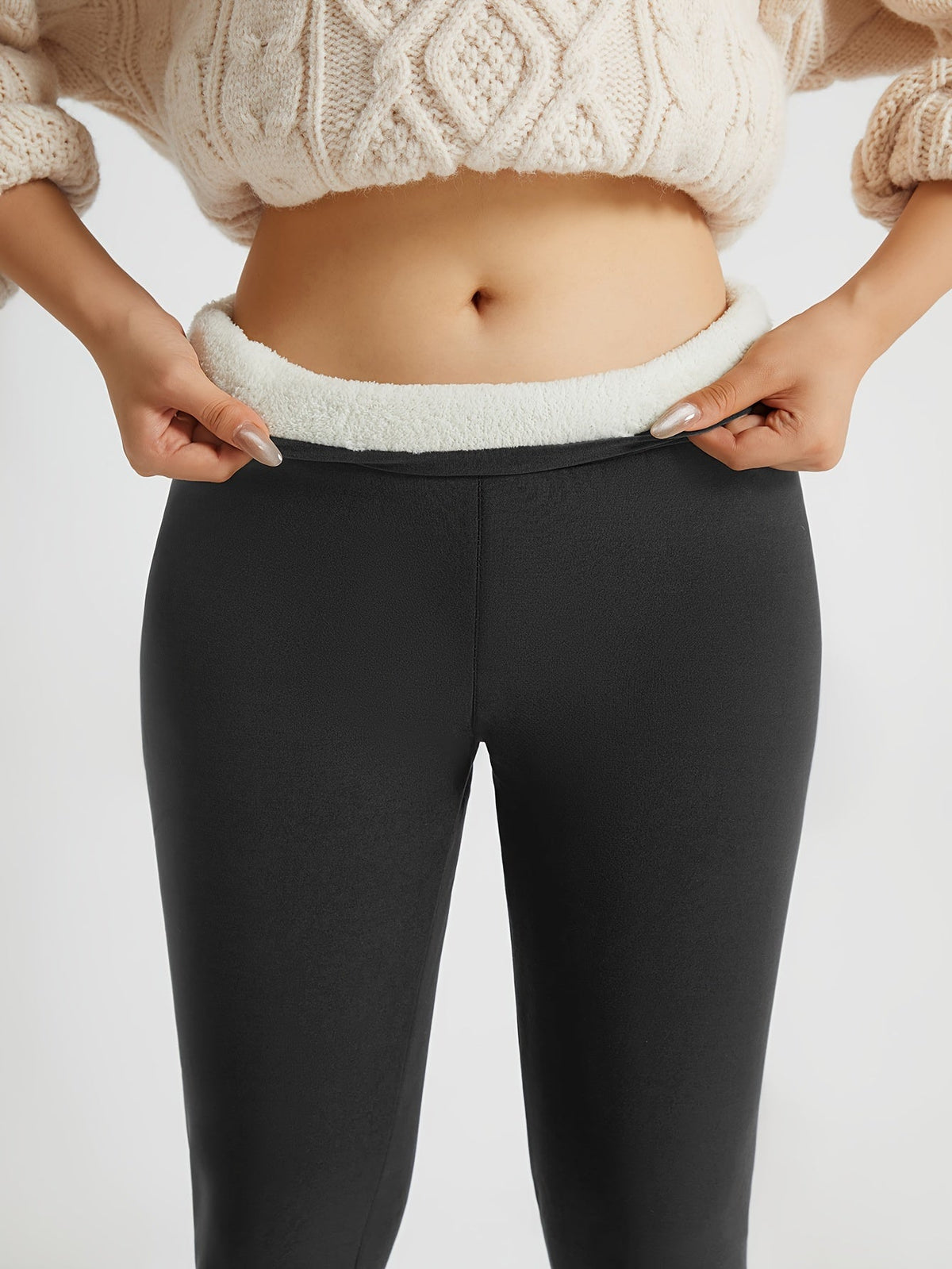 Women's High Waist Leggings | Brushed Lined Warm Pants