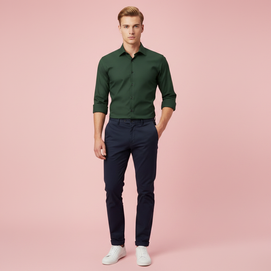 Jethro | Men's Dress Shirt Wrinkle-Free Stylish Fit