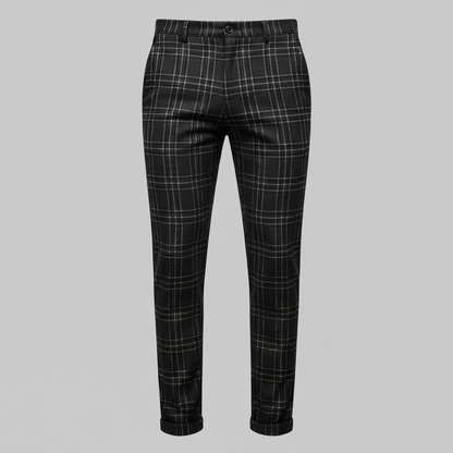 Sasha Checked Chinos | Men's Trousers