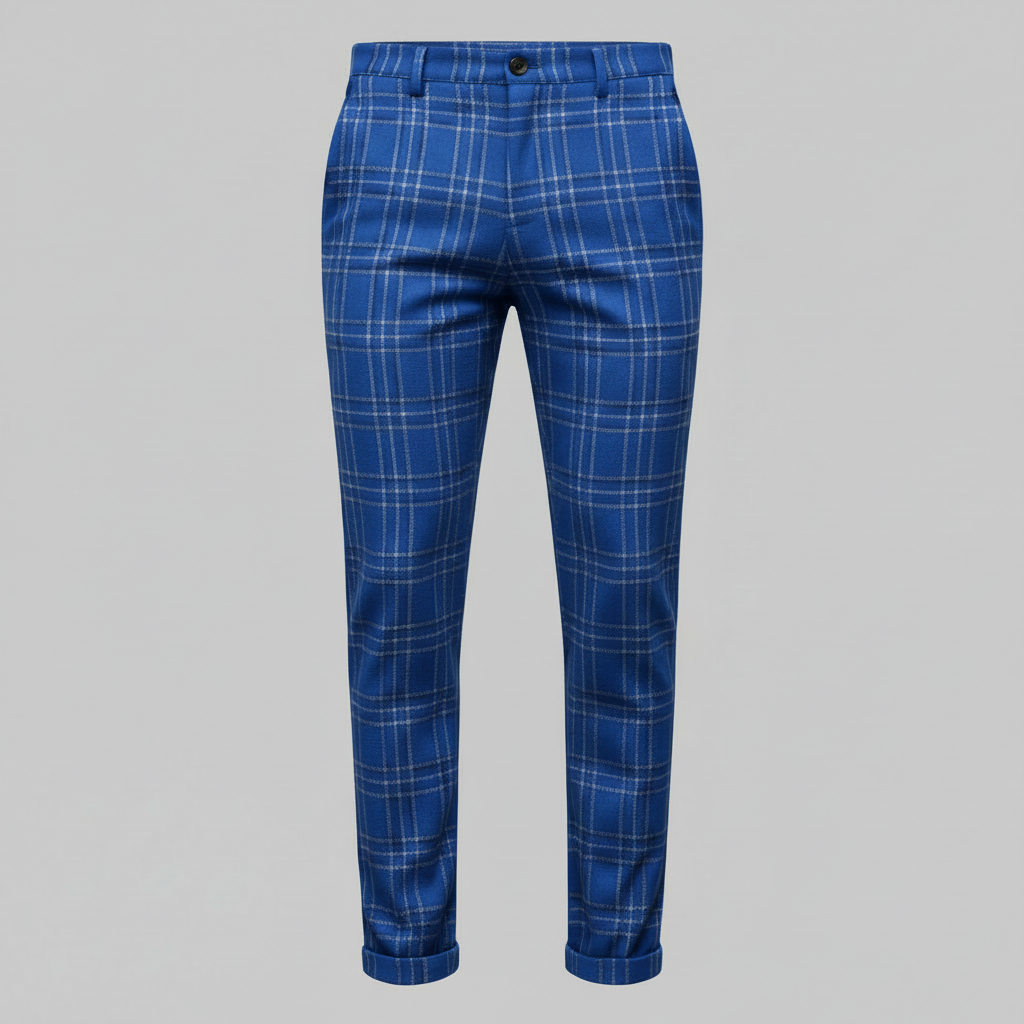 Sasha Checked Chinos | Men's Trousers