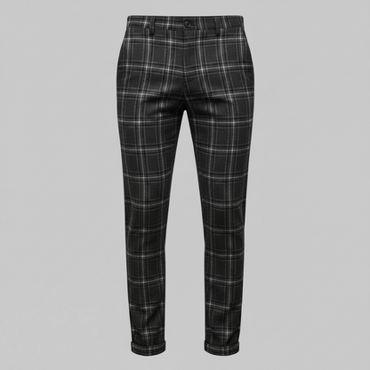 Sasha Checked Chinos | Men's Trousers