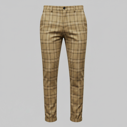 Sasha Checked Chinos | Men's Trousers