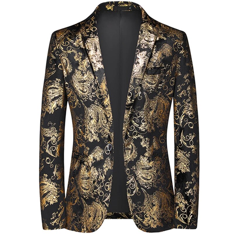 Men's Blazer Work Design | Blazers En Blazers - Gold