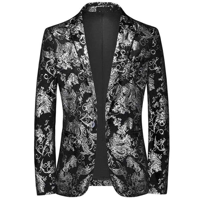 Men's Blazer Work Design | Blazers En Blazers - Silver