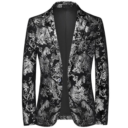 Men's Blazer Work Design | Blazers En Blazers - Silver
