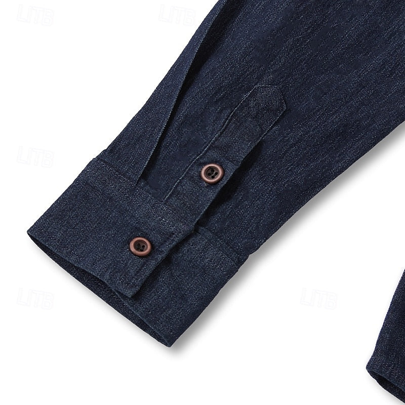 Men's Button-Up Shirt with Chest Pockets | Casual Shirts