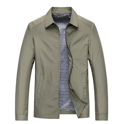 Men's Casual Jacket | Lightweight Collar Jacket - Beige