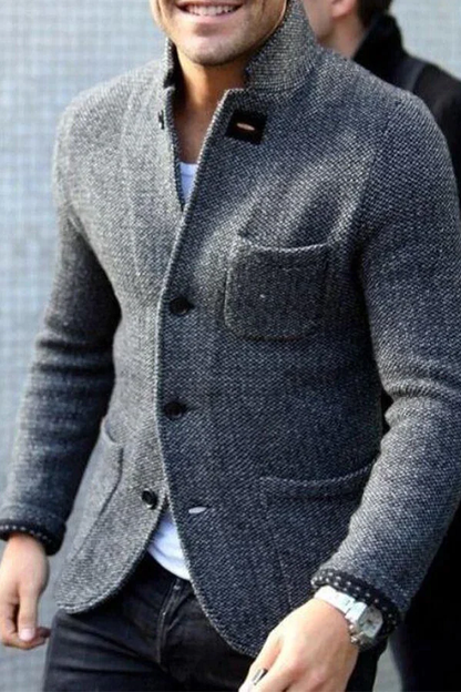 Men's Casual Vest Styles | Knitted Retro Design - Gray