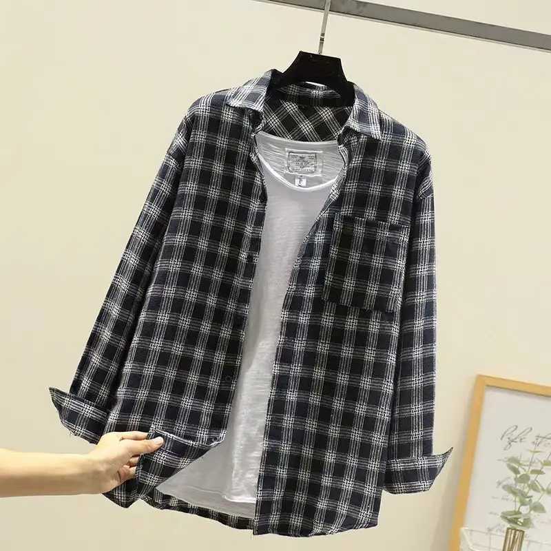 Men's Casual Work Shirts | Plaid Casual Shirts - Blue