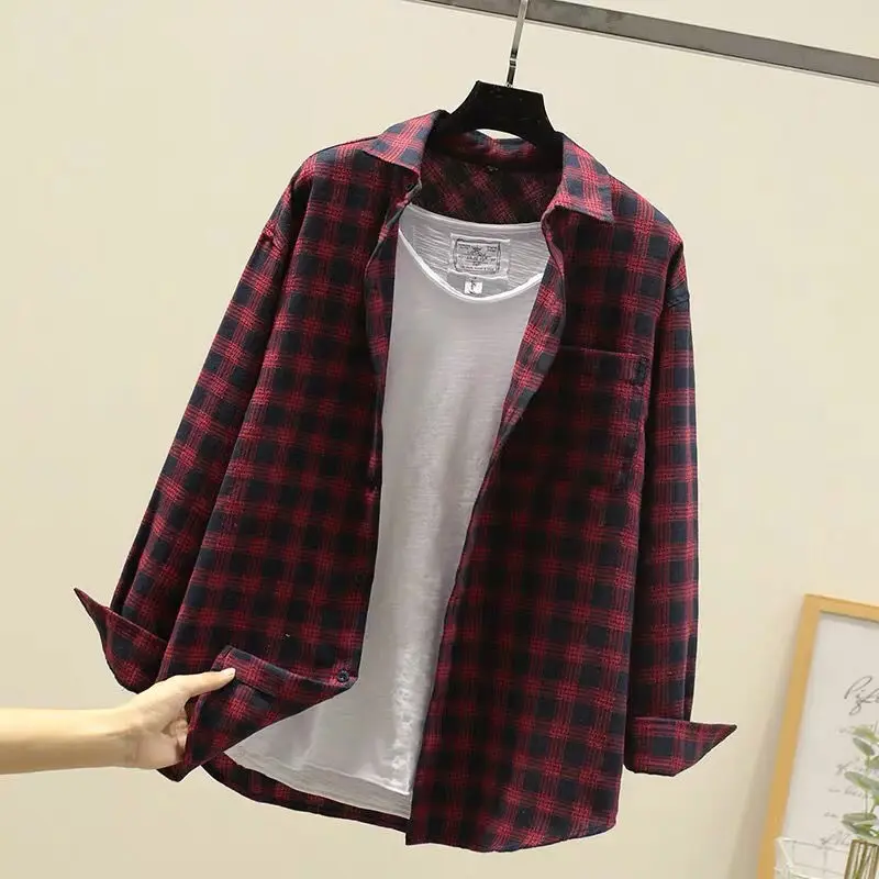 Men's Casual Work Shirts | Plaid Casual Shirts - Red 2