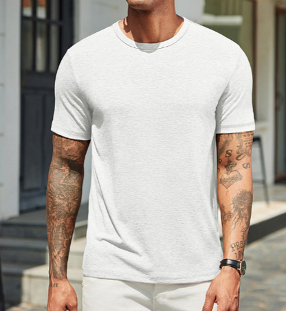 Men's Classic Crew Neck T-Shirt | Lightweight Everyday Tee