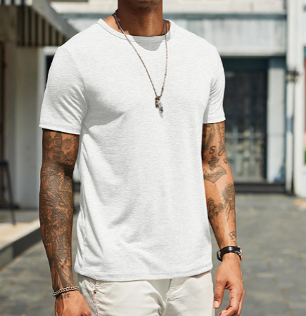 Men's Classic Crew Neck T-Shirt | Lightweight Everyday Tee