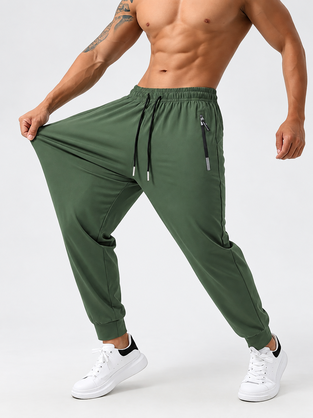Men's Clothes for Workout | Lightweight Stretch Pants - Green