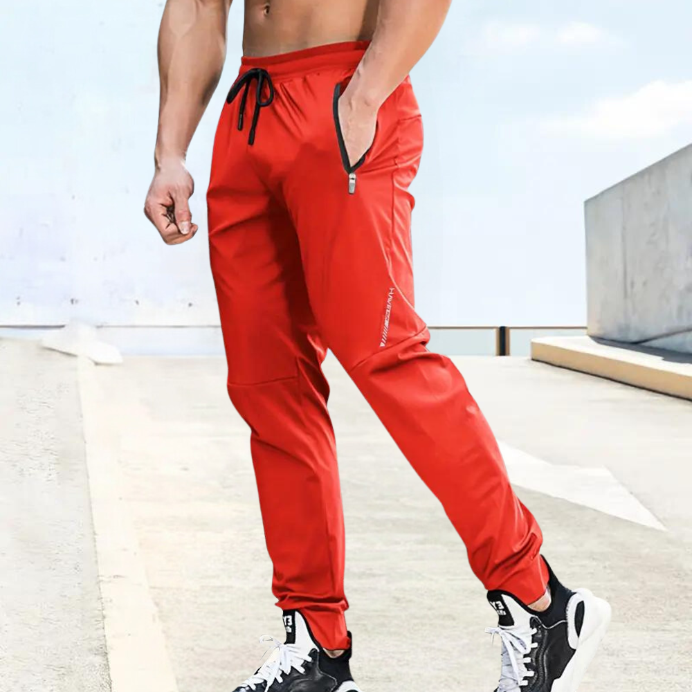Men's Clothes for Workout | Lightweight Stretch Pants - Red