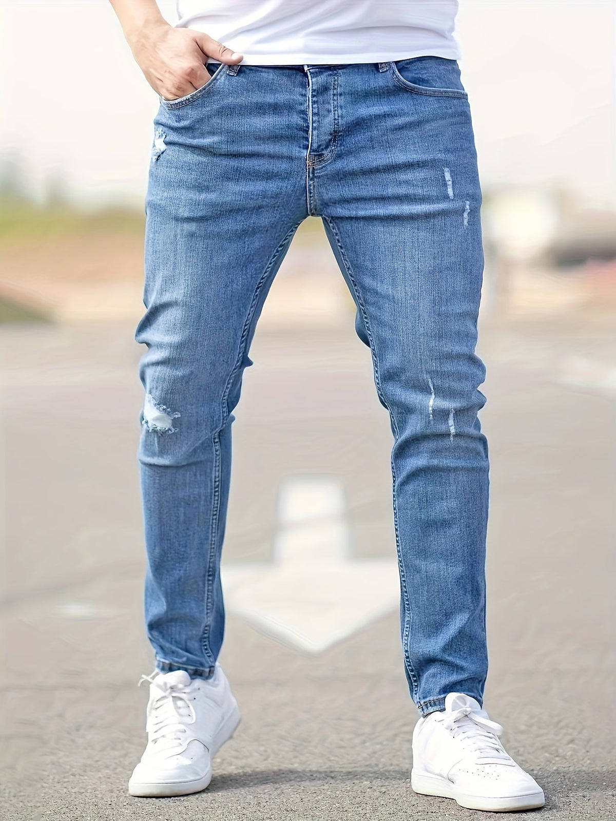 Men's Comfort Fit Jeans | Proportioned Straight Leg - Blue