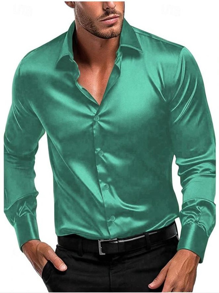 Men's Fashion Casual Button Down Shirts | Casual Shirts - Green
