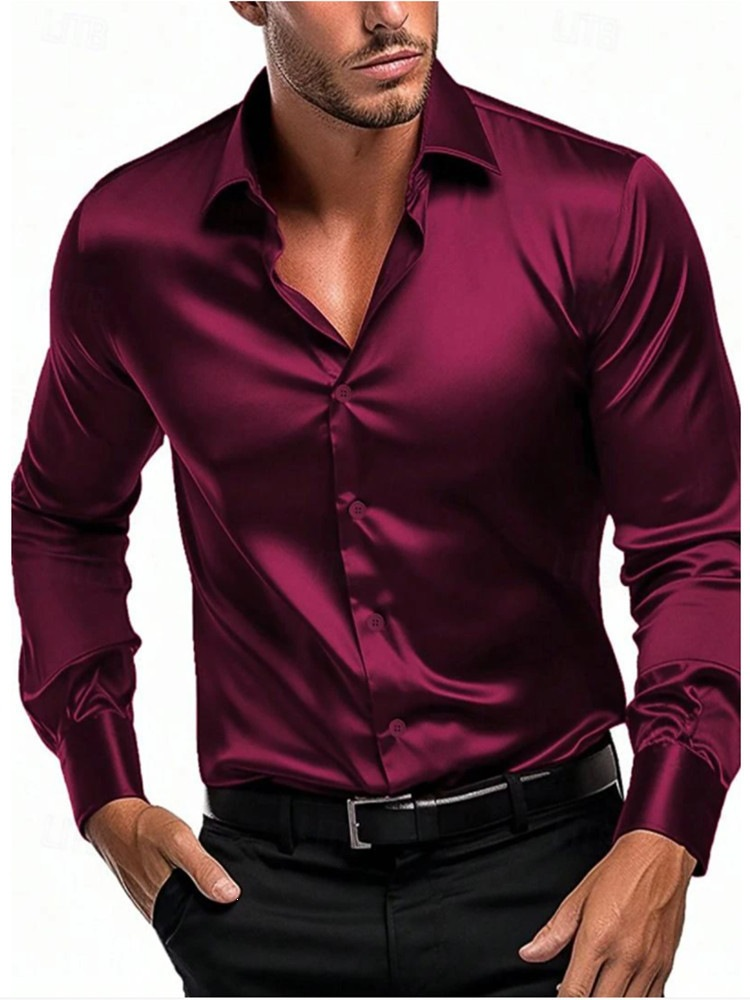 Men's Fashion Casual Button Down Shirts | Casual Shirts - Red