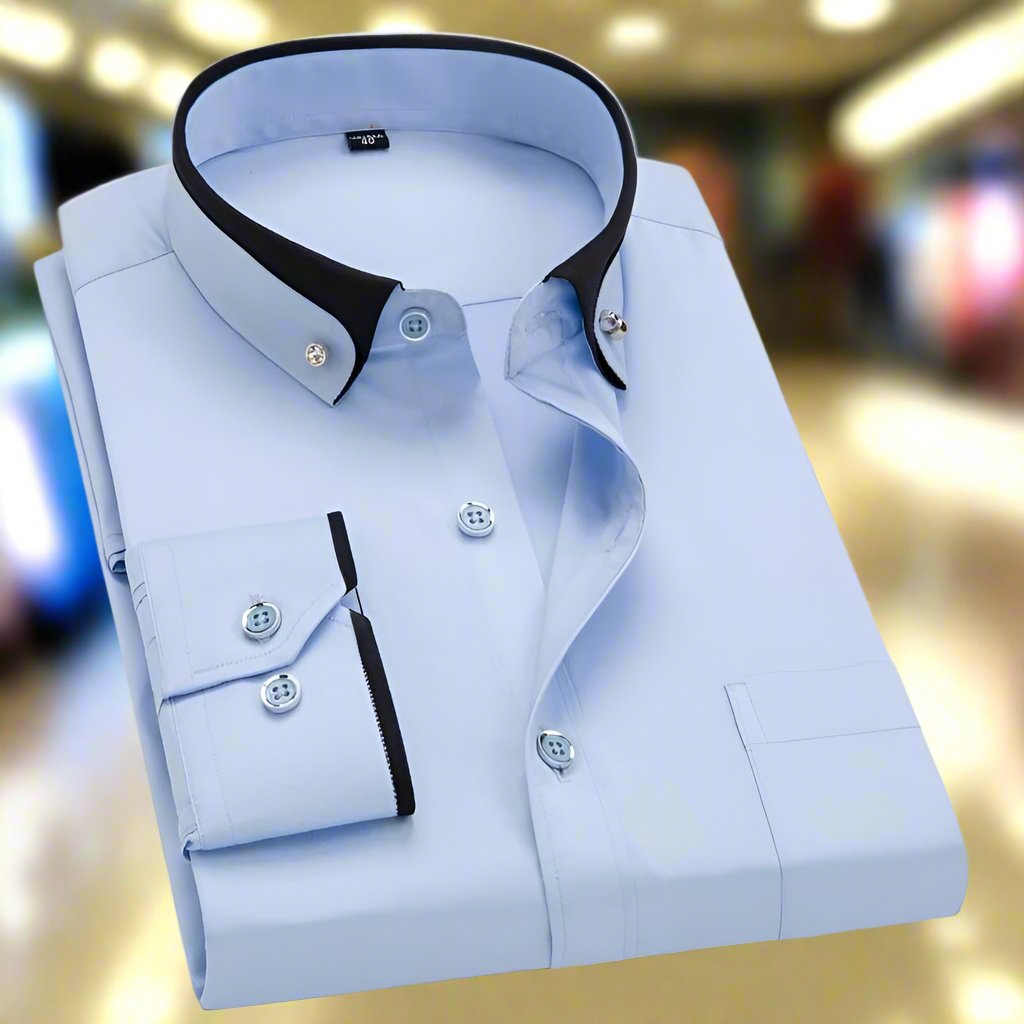 Men's Fashion for Business Casual | Casual Shirts - Light Blue