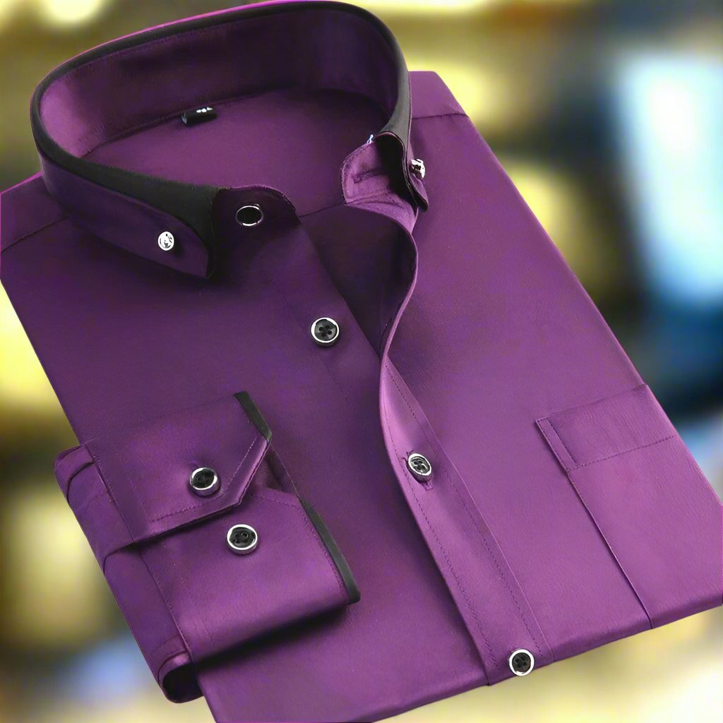 Men's Fashion for Business Casual | Casual Shirts - Purple