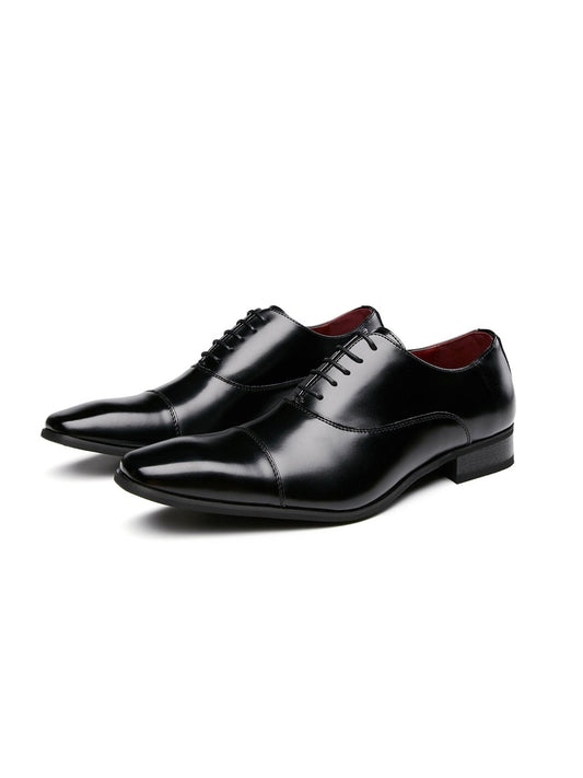 Men's Fashion for Business Casual | Polished Leather Loafers - Black