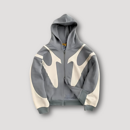 Men's Full-Zip Hoodie Sweatshirt | Casual Hoodie - Gray