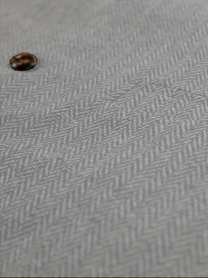 Men's Herringbone Vest with Pockets | Formal Wedding