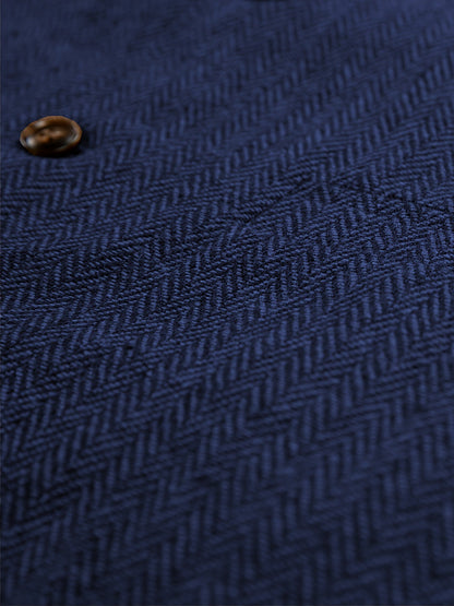 Men's Herringbone Vest with Pockets | Formal Wedding