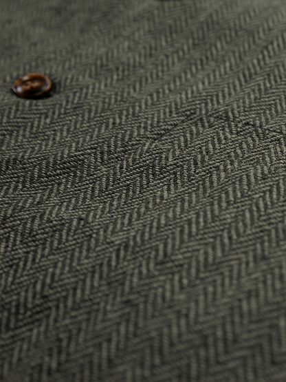 Men's Herringbone Vest with Pockets | Formal Wedding