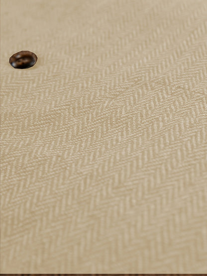 Men's Herringbone Vest with Pockets | Formal Wedding