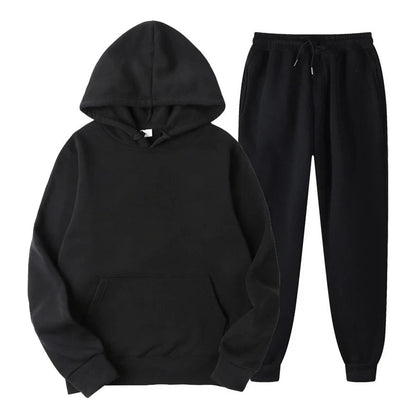 Men's Hoodie and Jogger Casual Sets | Clothing Sets - Black
