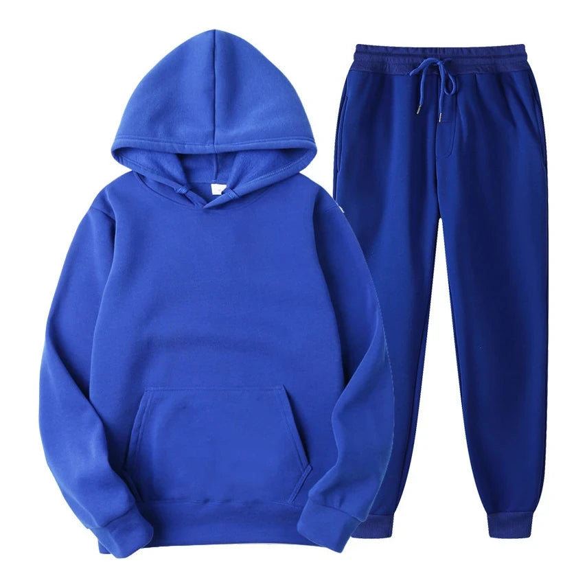 Men's Hoodie and Jogger Casual Sets | Clothing Sets - Blue