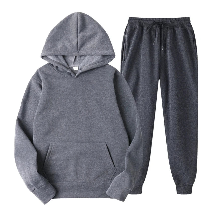Men's Hoodie and Jogger Casual Sets | Clothing Sets - Dark Gray