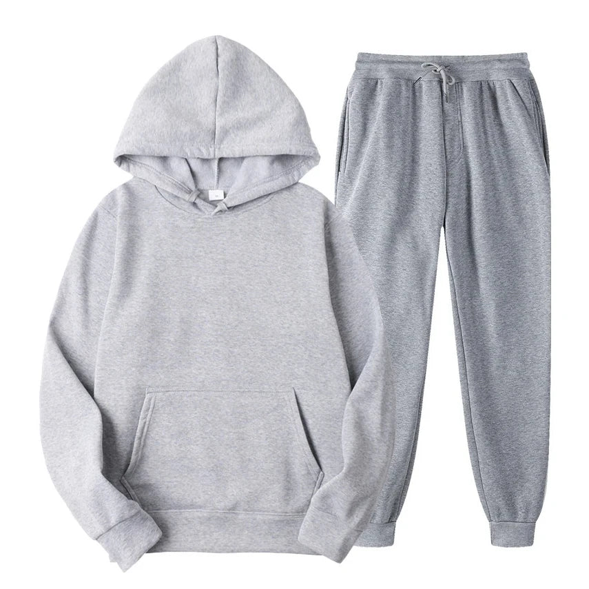 Men's Hoodie and Jogger Casual Sets | Clothing Sets - Gray