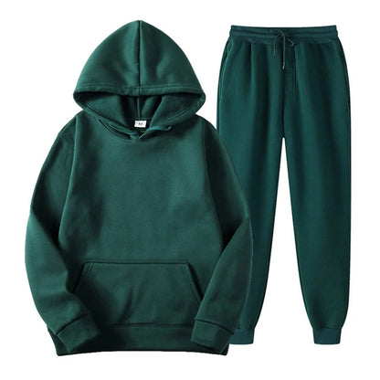 Men's Hoodie and Jogger Casual Sets | Clothing Sets - Green
