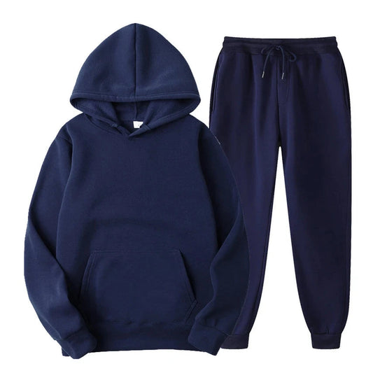 Men's Hoodie and Jogger Casual Sets | Clothing Sets - Navy Blue