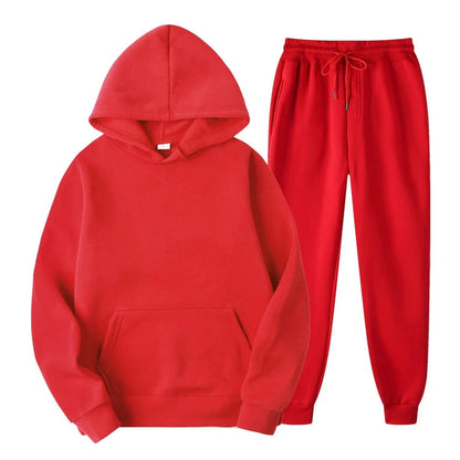 Men's Hoodie and Jogger Casual Sets | Clothing Sets - Red