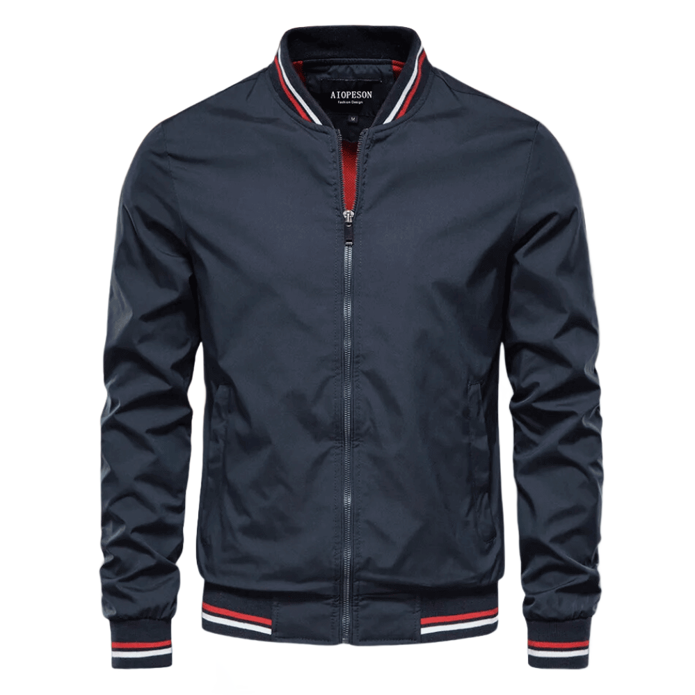 Men's Lightweight Jacket | Casual Zip-Up Coat - Blue