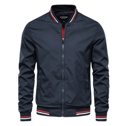 Men's Lightweight Jacket | Casual Zip-Up Coat - Blue