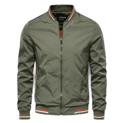 Men's Lightweight Jacket | Casual Zip-Up Coat - Green