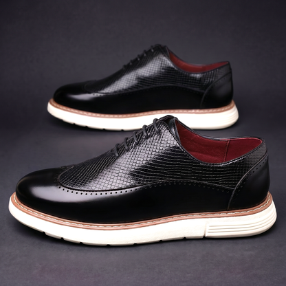 Men's Oxfords Casual | Wingtip Brogue Detail Shoes