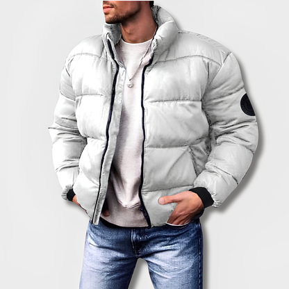 Men's Quilted Puffer Jacket | Coats & Jackets - White