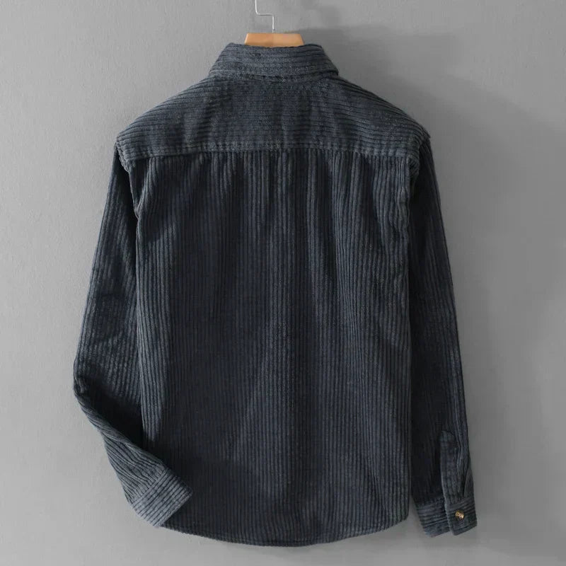 Men's Shirt Corduroy Long Sleeve | Casual Shirts