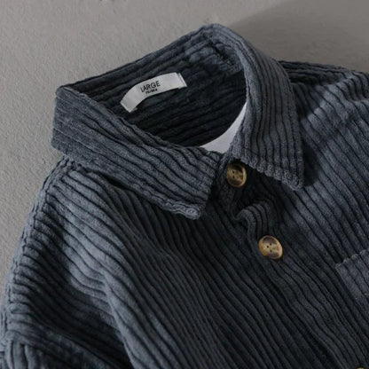 Men's Shirt Corduroy Long Sleeve | Casual Shirts