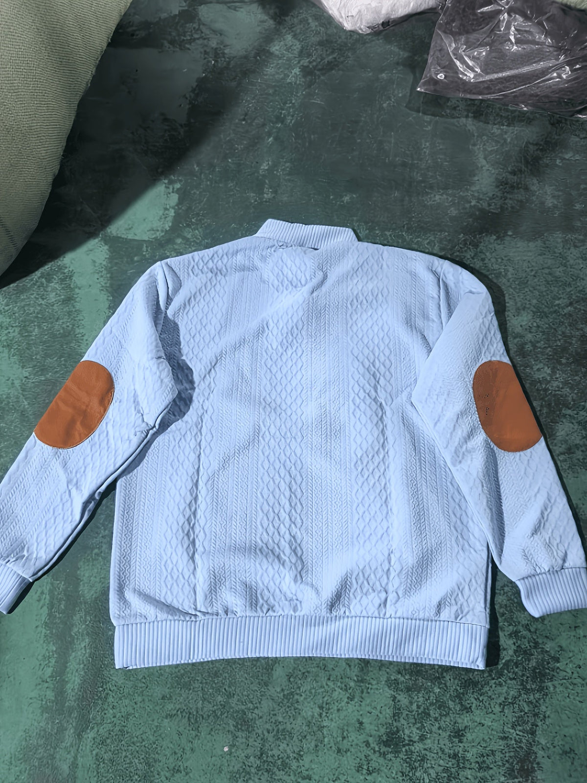 Men's Sweater with Stand Collar | Button Henley Knit