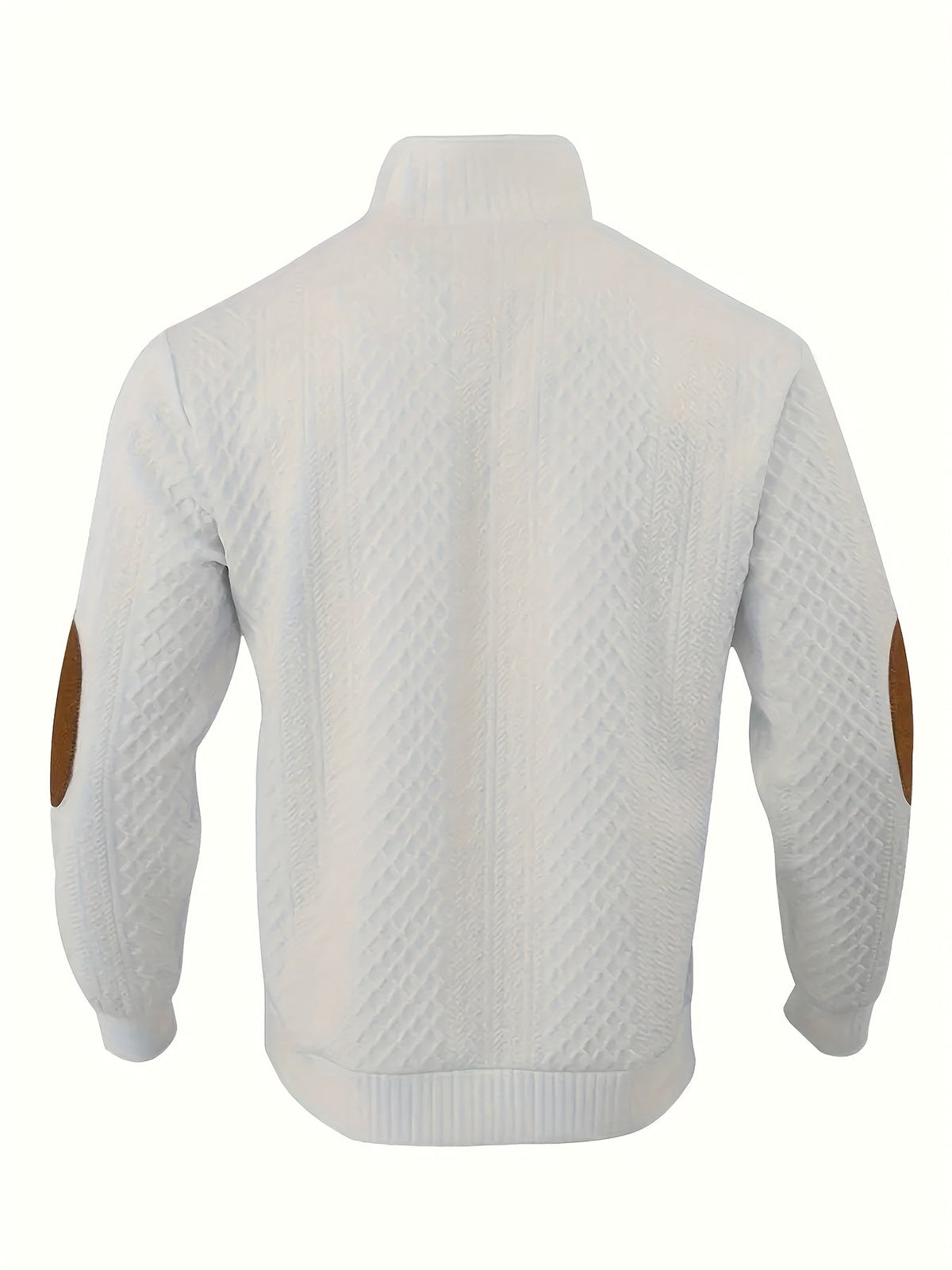 Men's Sweater with Stand Collar | Button Henley Knit