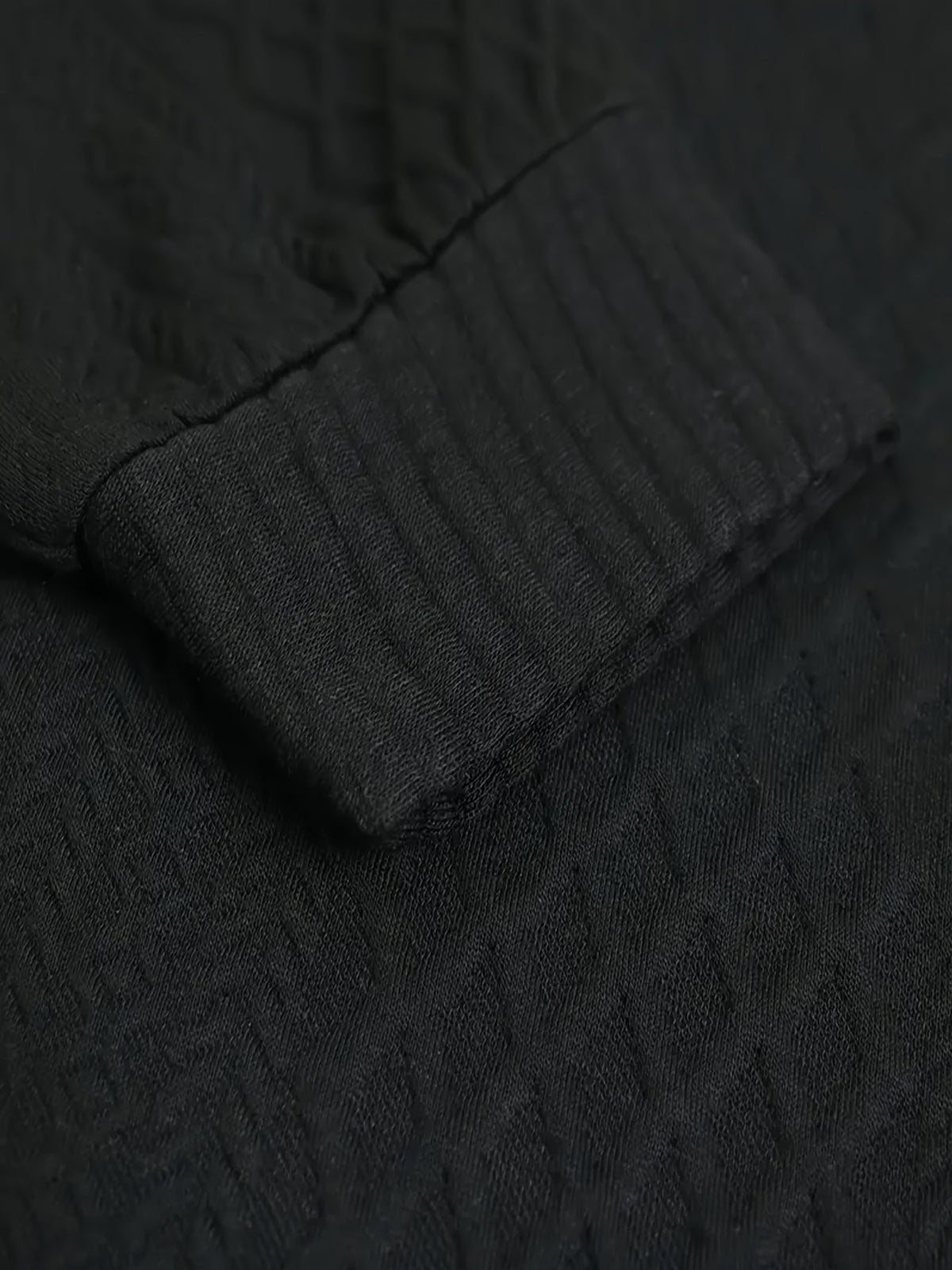 Men's Sweater with Stand Collar | Button Henley Knit