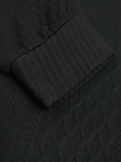 Men's Sweater with Stand Collar | Button Henley Knit