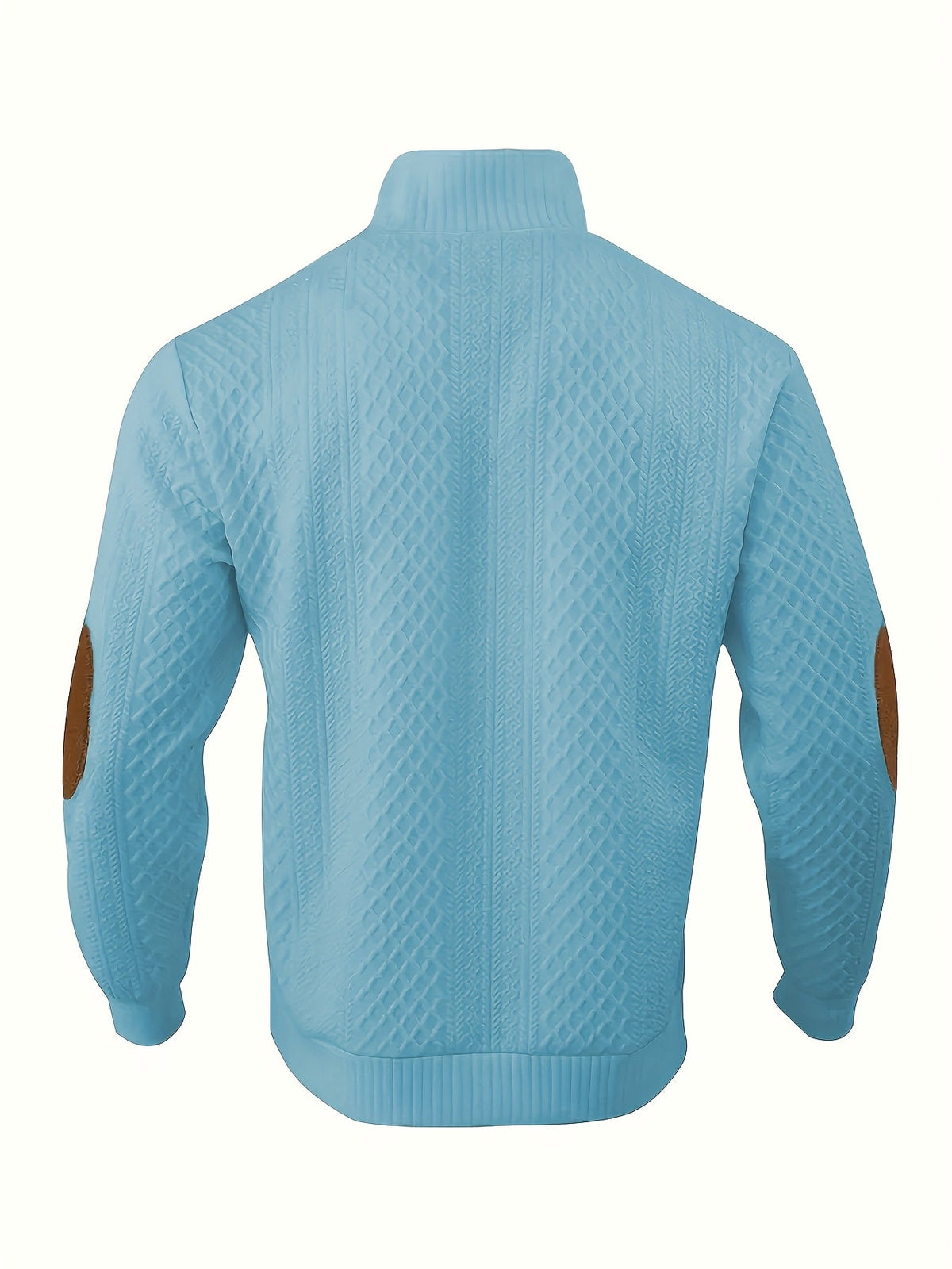Men's Sweater with Stand Collar | Button Henley Knit