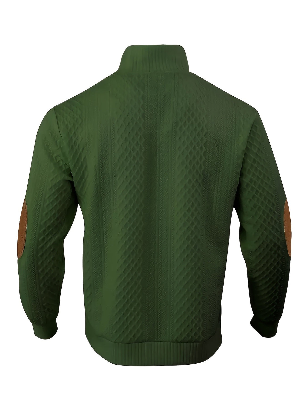 Men's Sweater with Stand Collar | Button Henley Knit